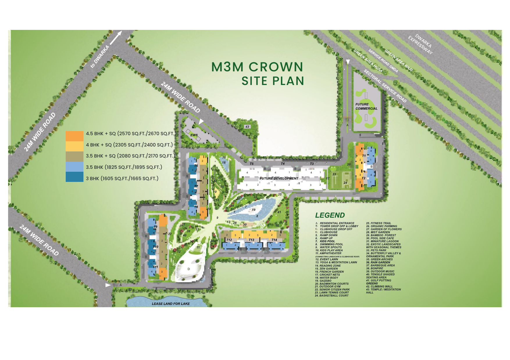 M3M Crown - sitePlan 1